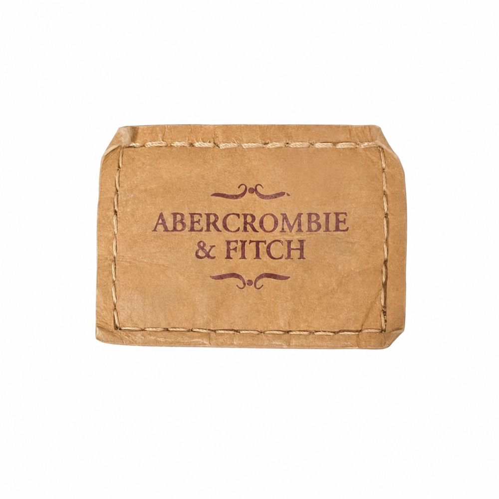 Abercrombie and Fitchのデニム革パッチとREG U.S. PAT. TRADEMARK、QUALITY SINCE 1892表示
