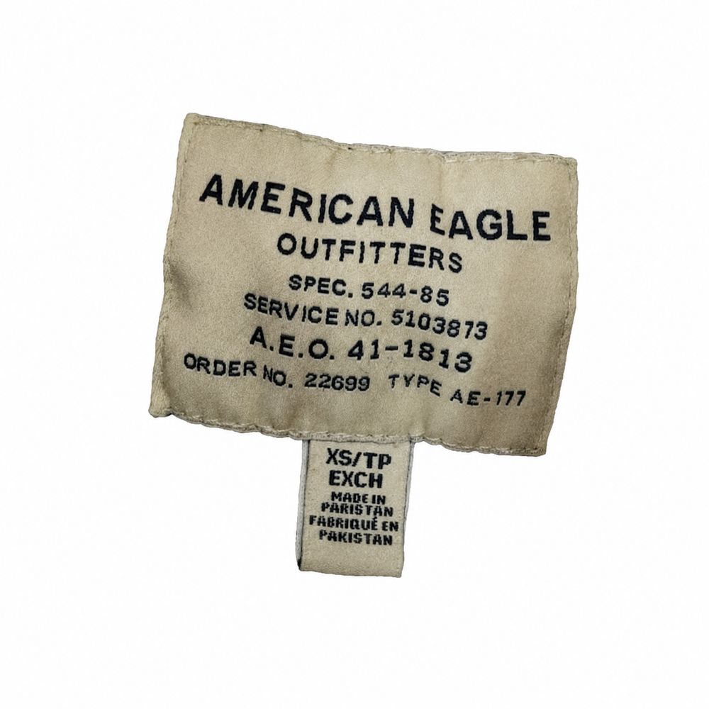 AMERICAN EAGLE OUTFITTERSのSPEC 544-85、SERVICE NO、ORDER NO、TYPE AE-177、XS TP EXCHタグ