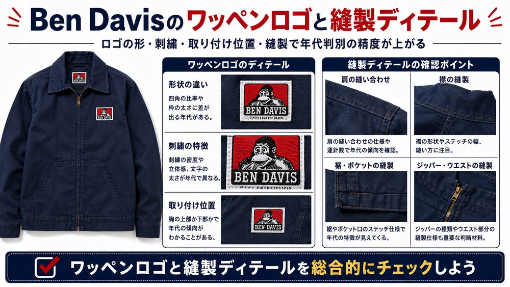 Ben Davisタグ確認の手順フロー