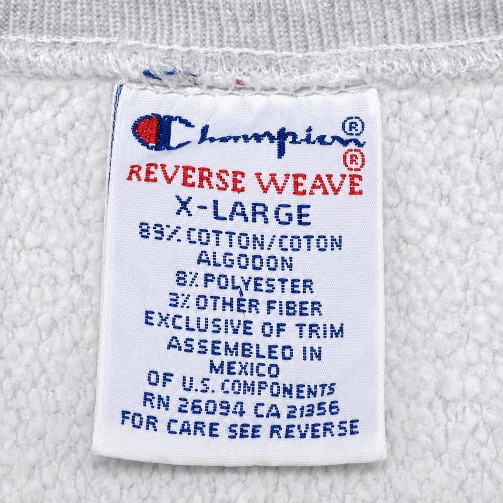 90年代Champion Reverse Weaveメキシコ組立タグ