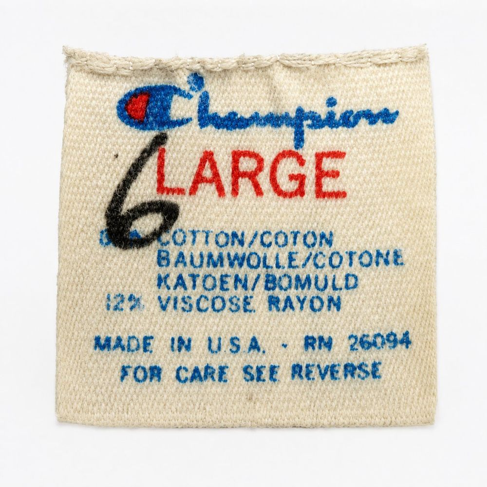 1980年代Championトリコタグ実物資料ベースの再構成イメージ