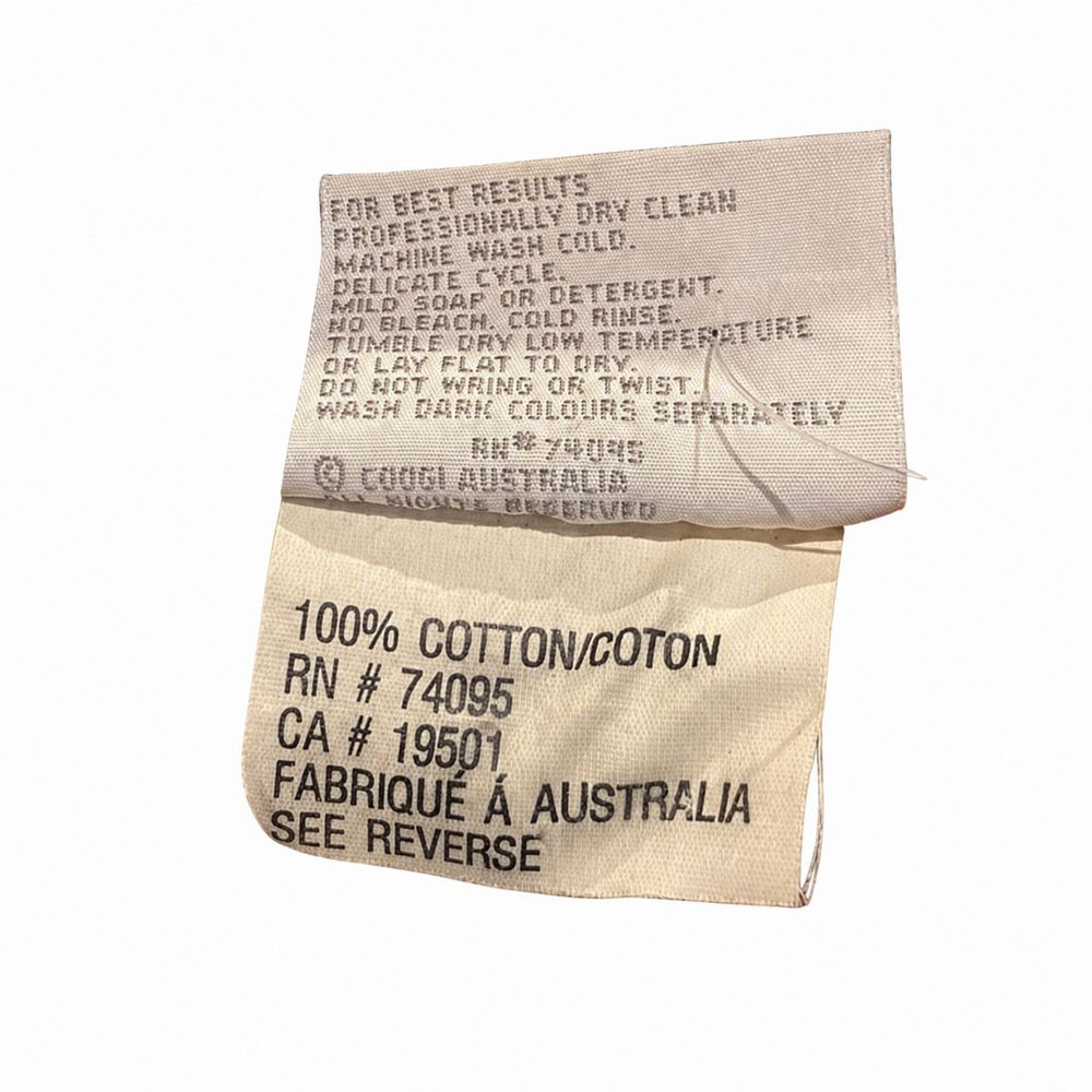 CoogiとAuthentic Australianのデニム革パッチ