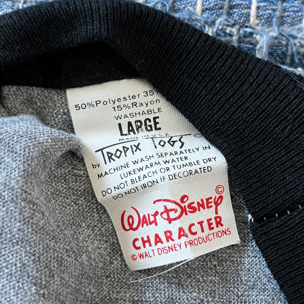 Disneyの実物タグ資料、最後に比較用として残すタグ全体のカット