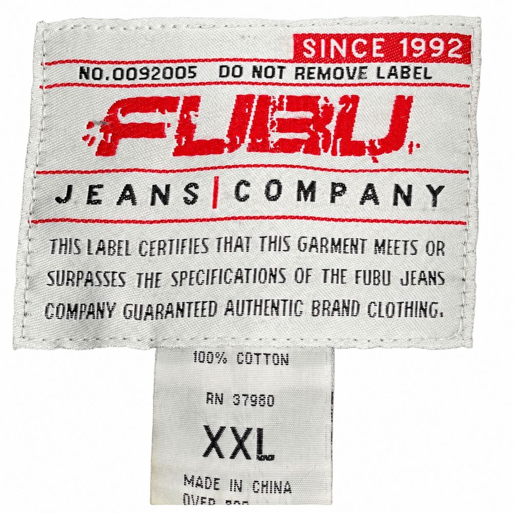 FUBU International 1992、Genuine Athletic Wear、East Side New York Cityのタグ