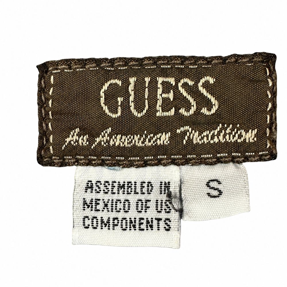 GUESS by Marciano、Georges Marciano、Made in U.S.A.、サイズ10のタグ
