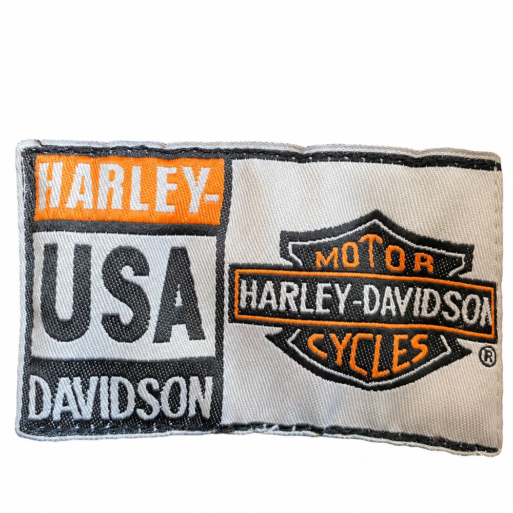 MOTOR HARLEY-DAVIDSON CYCLES、XL、100パーセントCOTTON、MADE IN MEXICOのタグ