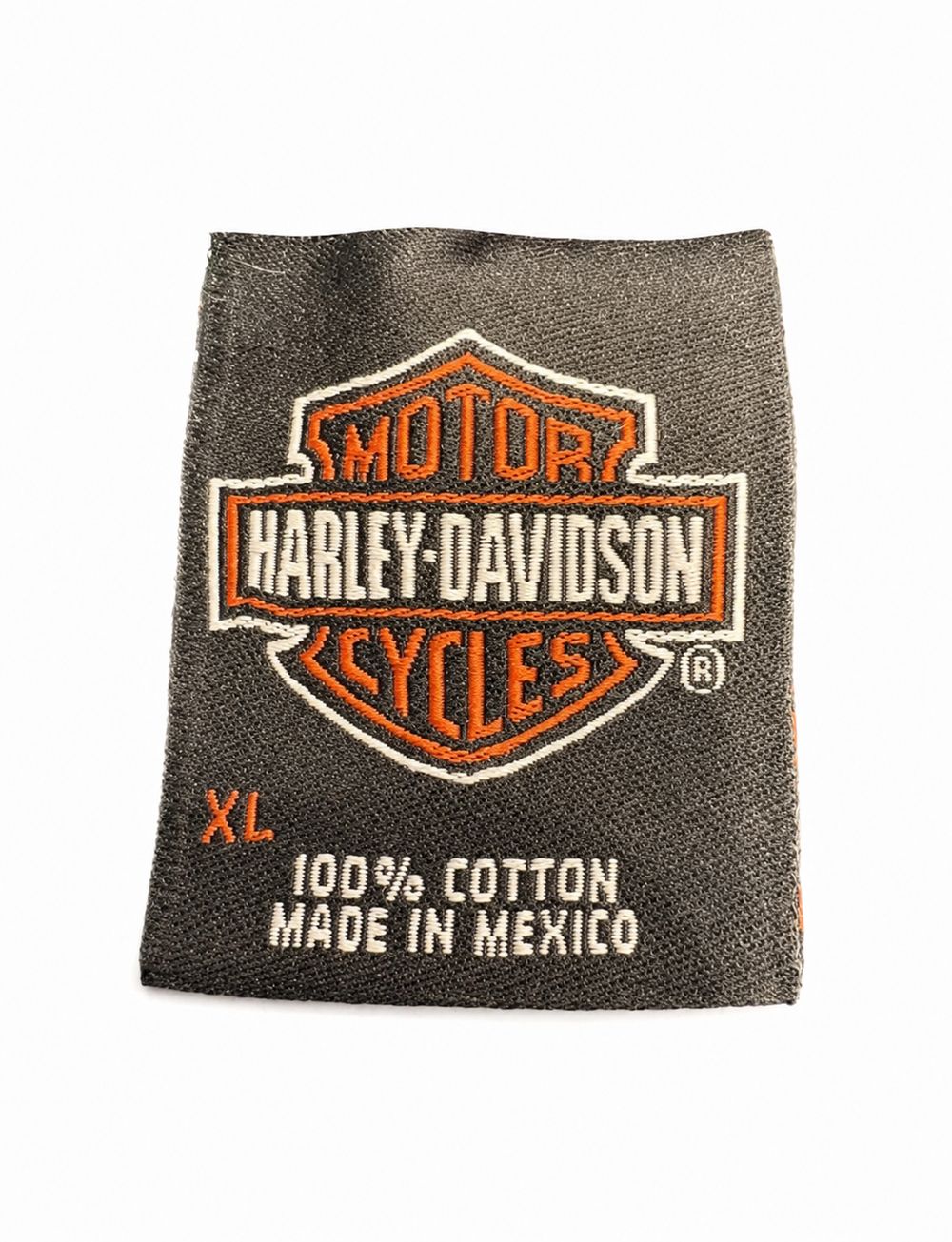 HARLEY-USA-DAVIDSONとMOTOR HARLEY-DAVIDSON CYCLES、L 52の革ジャケットタグ