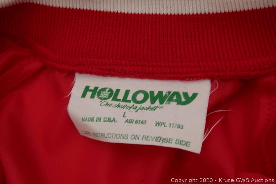 Hollowayの実物タグ資料、別仕様の織りネーム。縫い付け方にも注目する