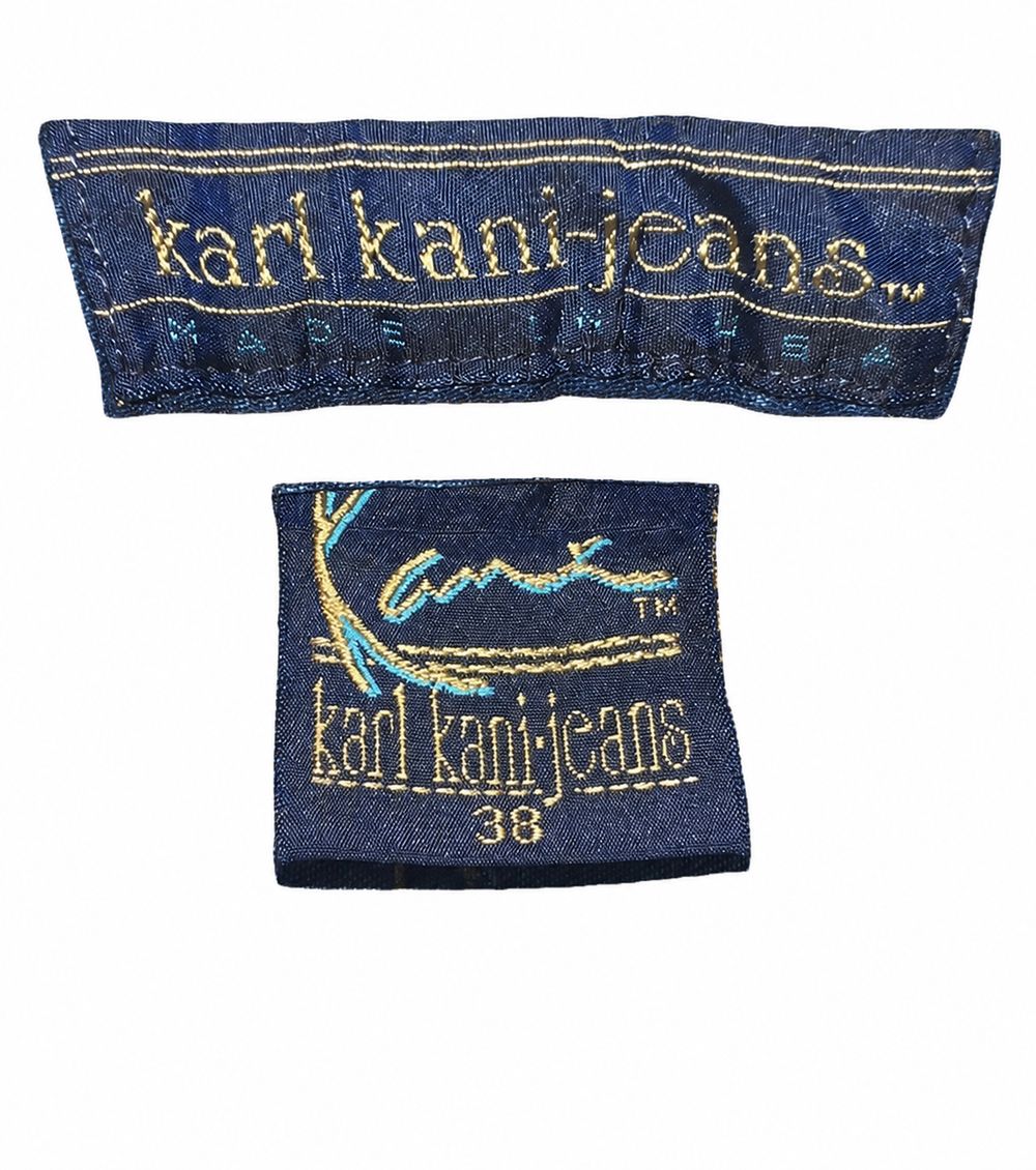 Kani Jeans、The Original、Established Since 1989、W34 L34、Made in Hong Kongのタグ