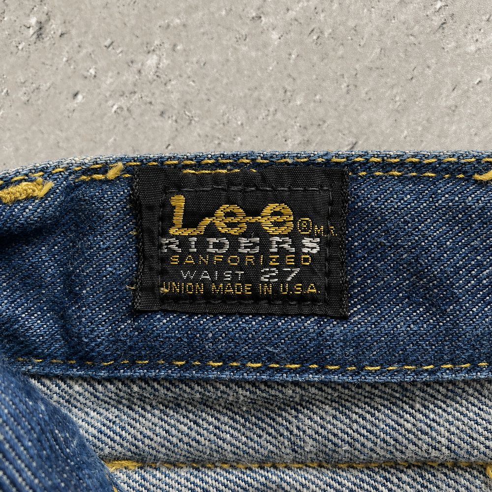 Lee Ridersの実物タグ資料、競技・用途を示す補助表示があるタグ