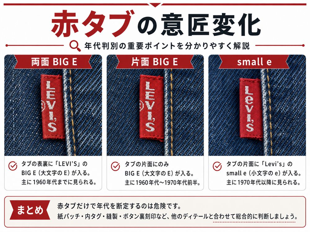 Levi's赤タブの意匠変化ガイド