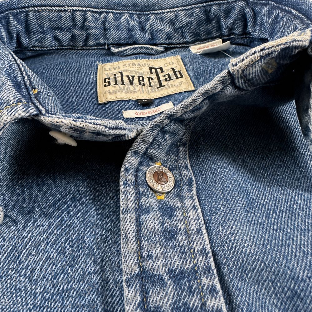 Levi’s SilverTabの実物タグ資料、ロゴとサイズ表示が同じラベルに収まる例