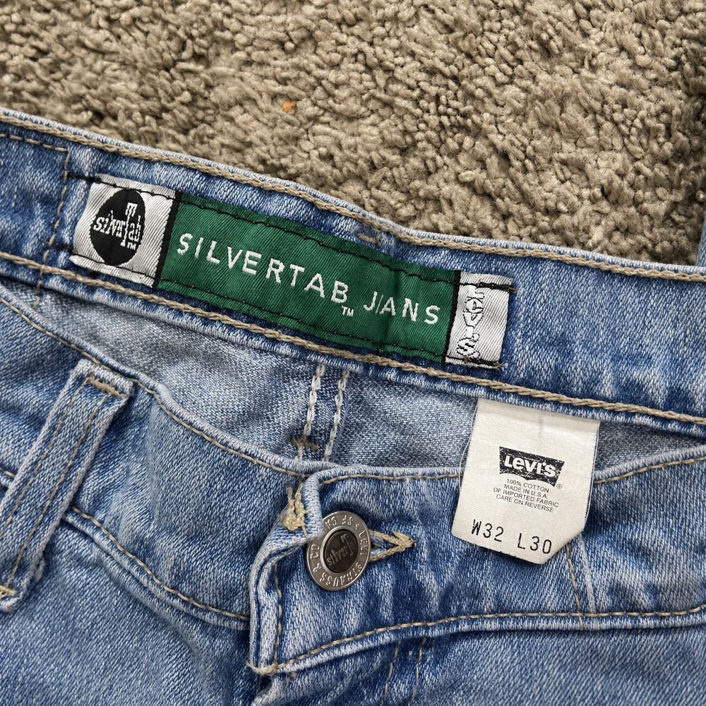 Levi’s SilverTabの実物タグ資料、競技・用途を示す補助表示があるタグ
