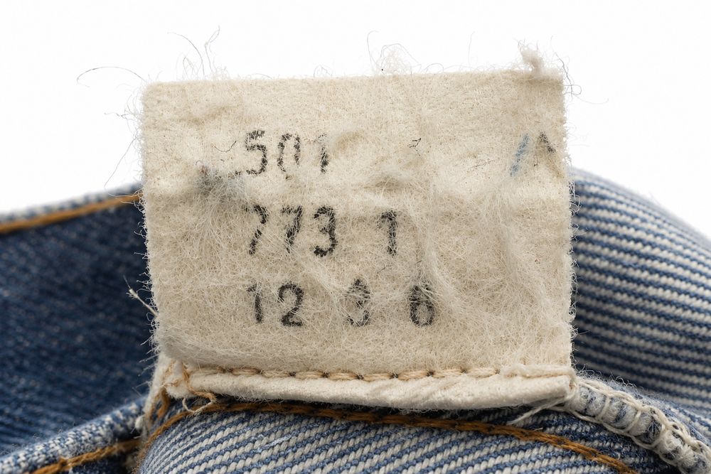 1970年代Levi's内タグ実物資料ベースの再構成イメージ