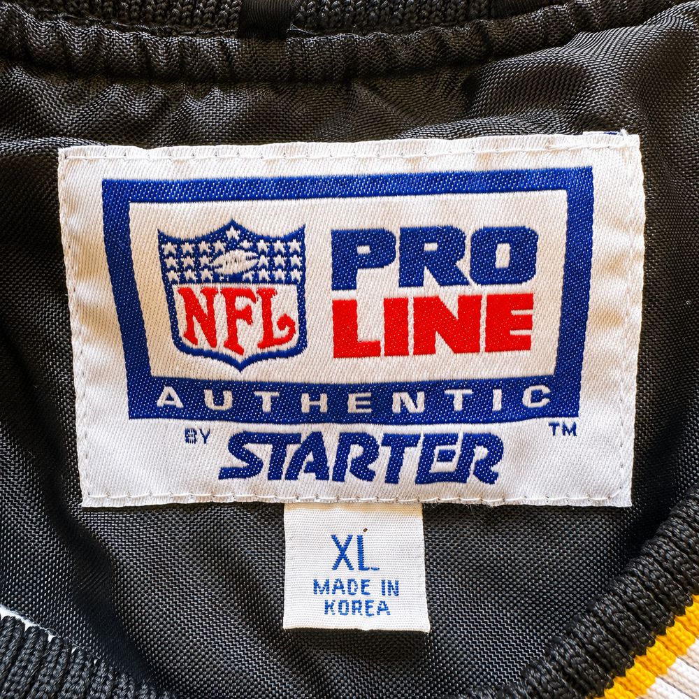 NFLの実物タグ資料、プリント式の表示。文字の読める範囲を記録する