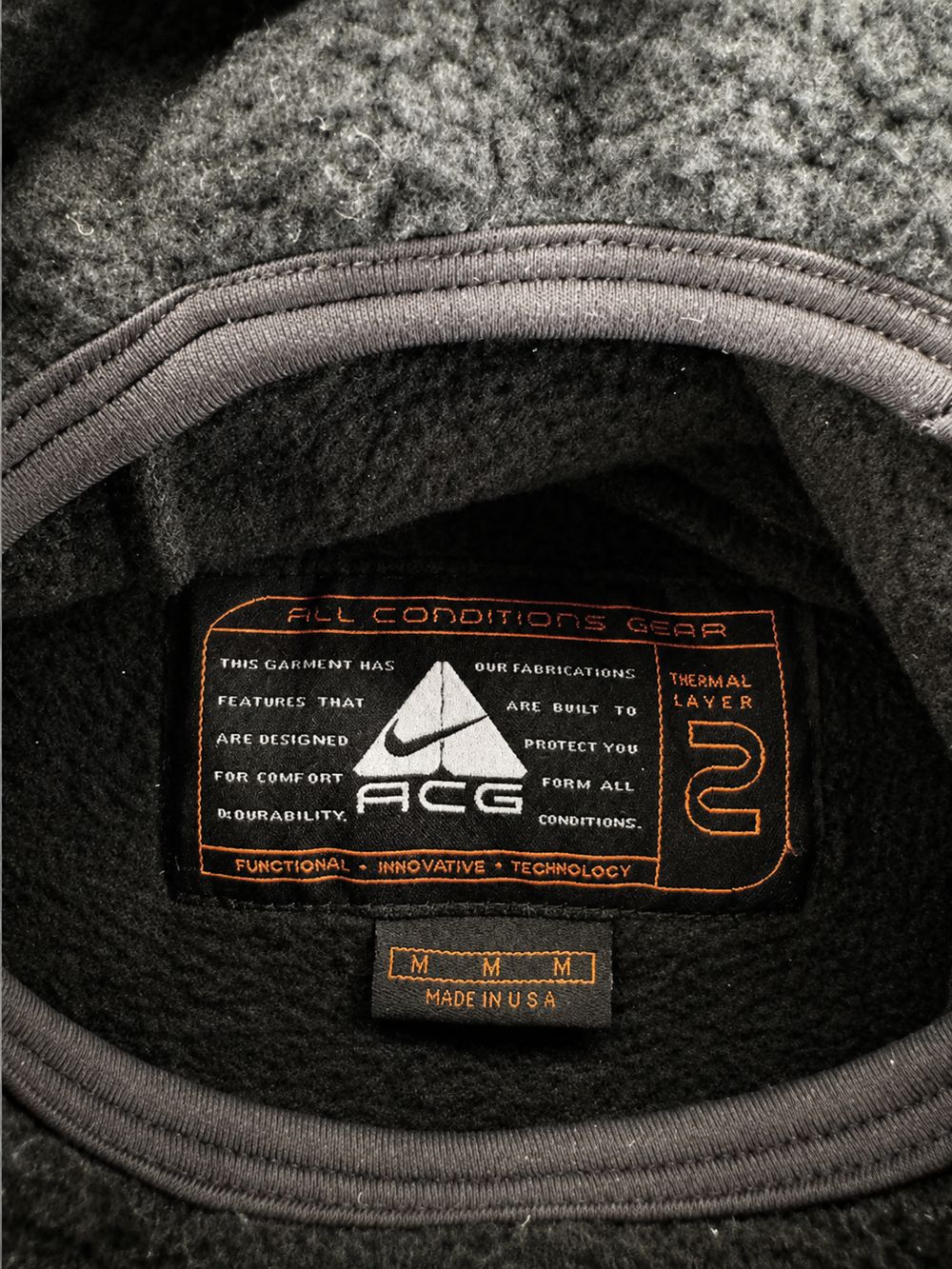 Nike ACGの実物タグ資料、最後に比較用として残すタグ全体のカット