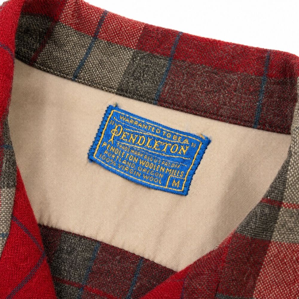 1950年代頃のPendleton Board Shirt青黄タグ