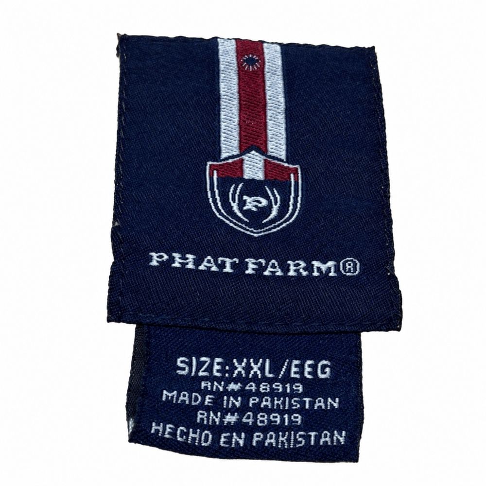 Phat Farm、サイズXXL、RN48919、Made in Pakistan、Hecho en Pakistanのタグ