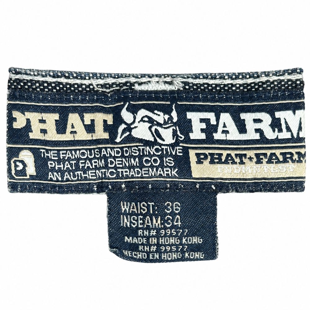 Phat Farm Fine Denim Goods、1XL、Made in Hondurasのタグ