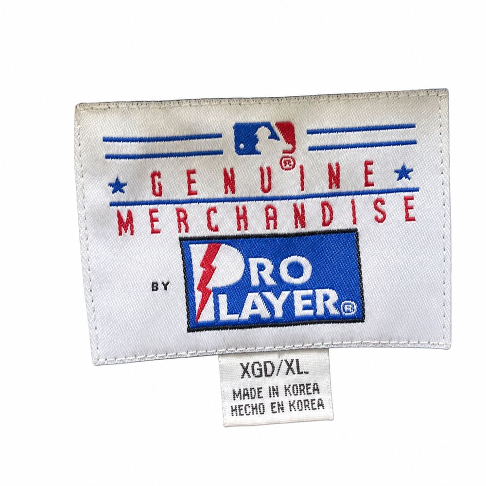 Official Pro Player Garment、Designed in U.S.A.、Made in Korea、GD Lのジャケットタグ