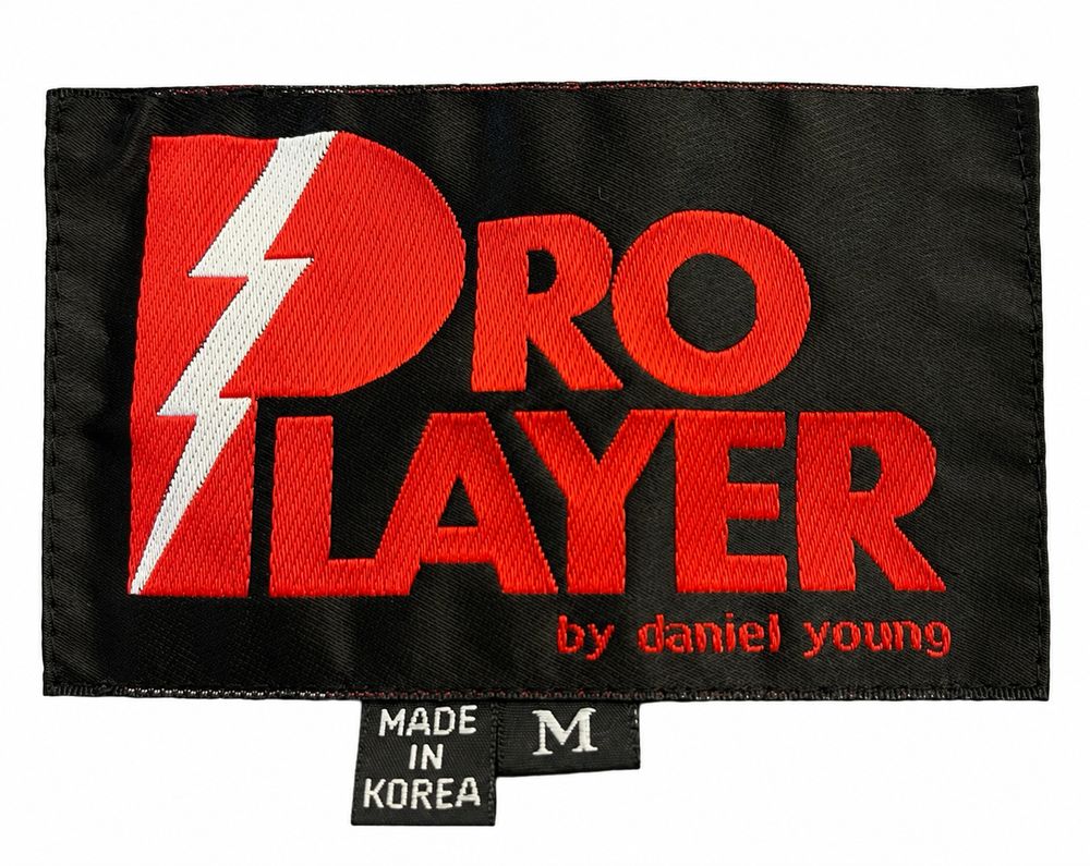 Pro Player by daniel young、Made in Korea、MサイズのNBAジャケット内側タグ