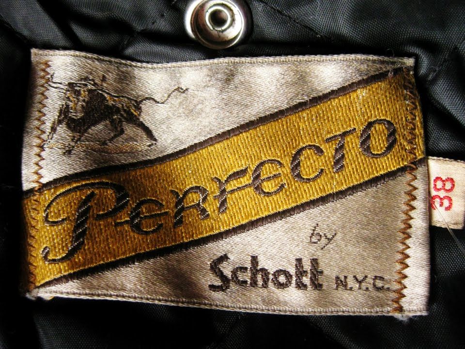 Schottの実物タグ資料、生産国や素材表示が近接するタグの例