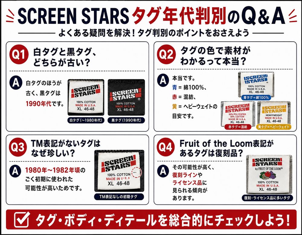Screen Starsタグ年代判別Q&A