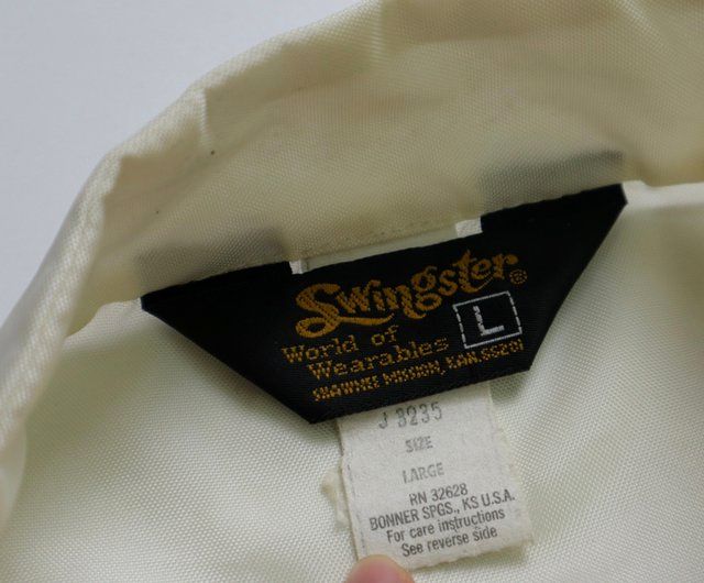 Swingsterの実物タグ資料、競技・用途を示す補助表示があるタグ