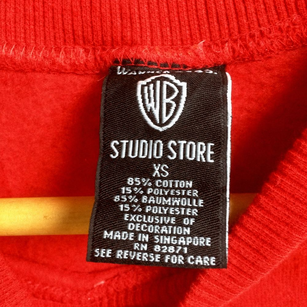 Warner Bros.の実物タグ資料、競技・用途を示す補助表示があるタグ