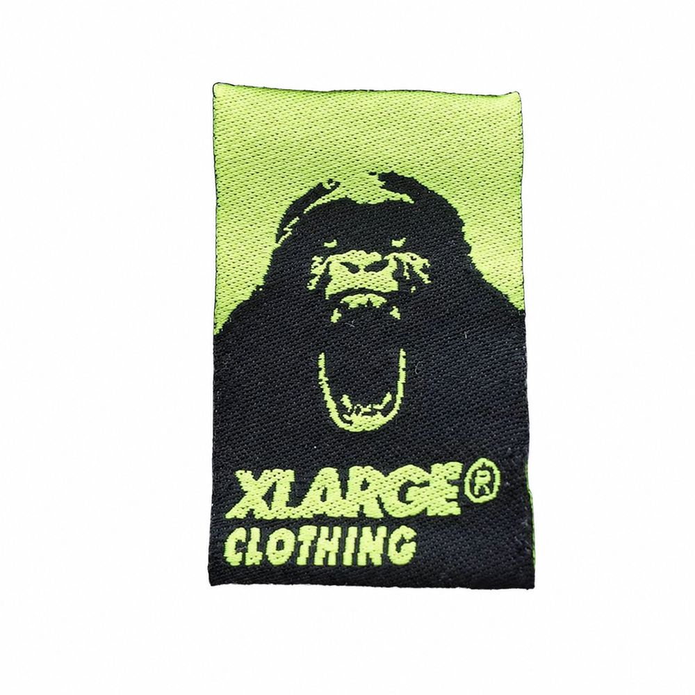 緑と黒のゴリラ、large、XLARGE CLOTHINGのX-LARGEタグ